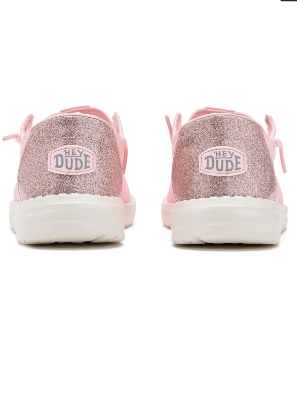 Hey Dude Kids Pink Glitter Slip-Ons Sz 5 NEW NWT LAST PAIR - Picture 6 of 7